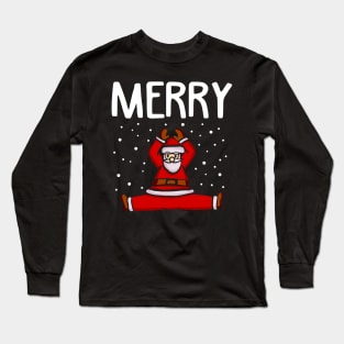 Yoga Funny Christmas Sweater Long Sleeve T-Shirt